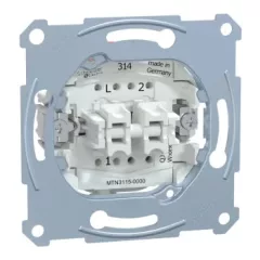   Schneider Electric Merten MTN3115-0000 csillárkapcsoló betét (105), burkolat és keret nélkül, rugós bekötés, süllyesztett 10A 250V