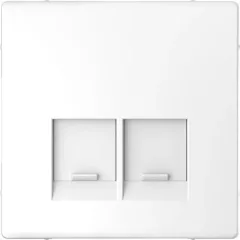   Schneider MTN4572-6035 lótuszfehér burkolat 2xRJ45 aljzat betétekhez (Merten D-Life)