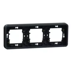   Schneider MUR34109 MUREVA Styl Hármas keret, vízszintes, antracitszürke