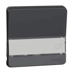   Schneider MUR34203 MUREVA Styl Billentyű, jelzőfényes cimketartóval, antracitszürke