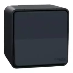   Schneider Electric Mureva Styl MUR35021 IP55 vízmentes váltókapcsoló (106), antracitszürke, komplett szerelvény, falon kívüli, vízmentes (IP55) 10A 250 ( MUR35021 ).