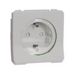   Schneider MUR39134 MUREVA Styl 2P+F csatlakozóaljzat, GYV, csapófedéllel, rugós, polárfehér