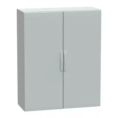   Schneider Electric NSYPLA12104G Thalassa PLA műanyag álló szekrény, teli ajtóval, 1250x1000x420, IP65, szerelőlap nélkül, 2 ajtós
