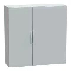   Schneider Electric NSYPLA12124G Thalassa PLA műanyag álló szekrény, teli ajtóval, 1250x1250x420, IP65, szerelőlap nélkül, 2 ajtós