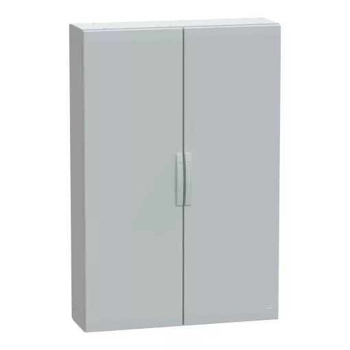 Schneider Electric NSYPLA15103G Thalassa PLA műanyag álló szekrény, teli ajtóval, 1500x1000x320, IP65, szerelőlap nélkül, 2 ajtós