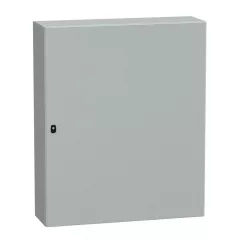   Schneider NSYS3D121030 Spacial S3D Falra szerelhető fém szekrény, Teli ajtóval, 1200x1000x300, IP66, szerelőlap nélkül
