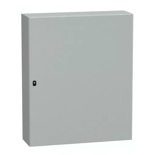 Schneider NSYS3D121030P Spacial S3D Falra szerelhető fém szekrény, Teli ajtóval, 1200x1000x300, IP66, szerelőlappal