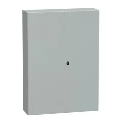   Schneider NSYS3D141030D Spacial S3D Falra szerelhető fém szekrény, Teli ajtóval, 1400x1000x300, IP55, 2 ajtós kivitel, szerelőlap nélkül