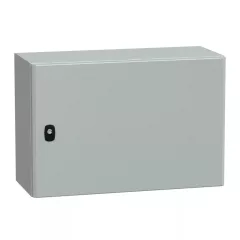   Schneider NSYS3D4625 Spacial S3D Falra szerelhető fém szekrény, Teli ajtóval, 400x600x250, IP66, szerelőlap nélkül