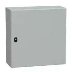   Schneider NSYS3D6625P Spacial S3D Falra szerelhető fém szekrény, Teli ajtóval, 600x600x250, IP66, szerelőlappal