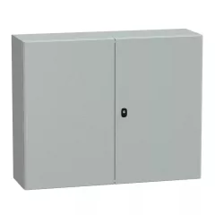   Schneider NSYS3D81030D Spacial S3D Falra szerelhető fém szekrény, Teli ajtóval, 800x1000x300, IP55, 2 ajtós kivitel, szerelőlap nélkül