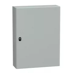   Schneider NSYS3D8620 Spacial S3D Falra szerelhető fém szekrény, Teli ajtóval, 800x600x200, IP66, szerelőlap nélkül