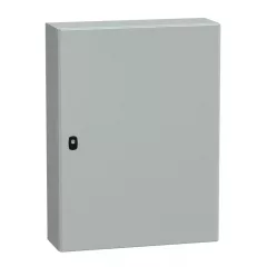   Schneider NSYS3D8620P Spacial S3D Falra szerelhető fém szekrény, Teli ajtóval, 800x600x200, IP66, szerelőlappal