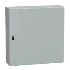   Schneider NSYS3D8825P Spacial S3D Falra szerelhető fém szekrény, Teli ajtóval, 800x800x250, IP66, szerelőlappal