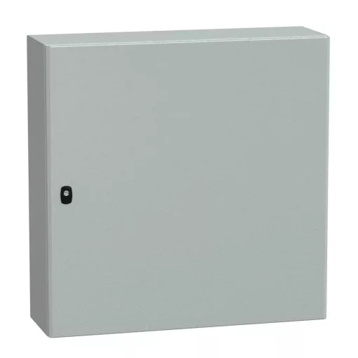 Schneider NSYS3D8825P Spacial S3D Falra szerelhető fém szekrény, Teli ajtóval, 800x800x250, IP66, szerelőlappal