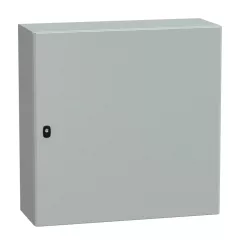   Schneider NSYS3D8830P Spacial S3D Falra szerelhető fém szekrény, Teli ajtóval, 800x800x300, IP66, szerelőlappal
