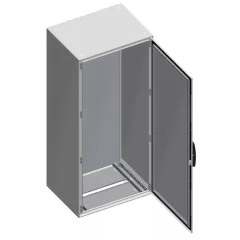   Schneider Electric Spacial SM NSYSM12830P Monoblokk fém szekrény, teli ajtóval, 1200x800x300, IP55, szerelőlappal, oldallappal, nem sorolható, Spacial SM (Schneider NSYSM12830P)