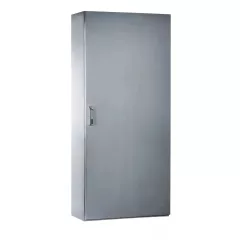   Schneider NSYSMX181240 Spacial SMX rozsdamentes acél AISI 304L álló szekrény, Teli ajtóval, 1800x1200x400, IP55, 2 ajtós kivitel, szerelőlap nélkül