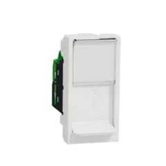   Schneider Electric NU341618 UNICA SYSTEM+ Infraplus 1xRJ45 csatlakozó, Cat6, STP, 1 modulos, fehér