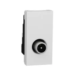   Schneider Electric NU346118 UNICA SYSTEM+ TV aljzat, 1.5 dB, 1 modulos, fehér