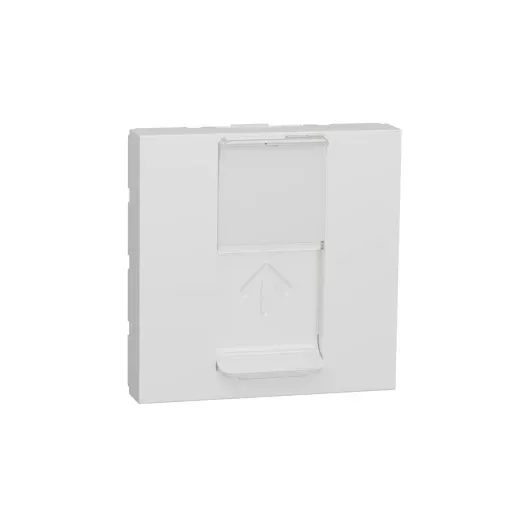 Schneider Electric NU946118 UNICA SYSTEM+ Adapter 1xRJ45 Keystone/Systimax betétekhez, fehér