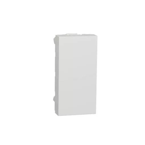 Schneider Electric NU986518 UNICA SYSTEM+ Vakfedél 1 modulos (22,5 mm), fehér