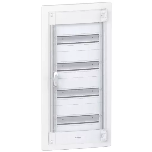 Schneider Electric Pragma PRA25118 Műanyag kiselosztó, 18 modul, 1 sor, ajtó nélkül, IP30 (IP40 ajtóval, külön rendelhető), süllyesztett, Pragma (Schneider PRA25118)