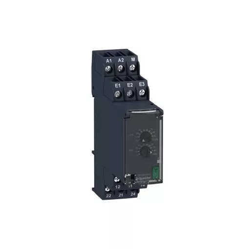 Schneider RM22JA21MR Zelio Control áramfigyelő relé, 2CO, 8A, 24…240VAC/DC, mérési tart.:4…1000mA