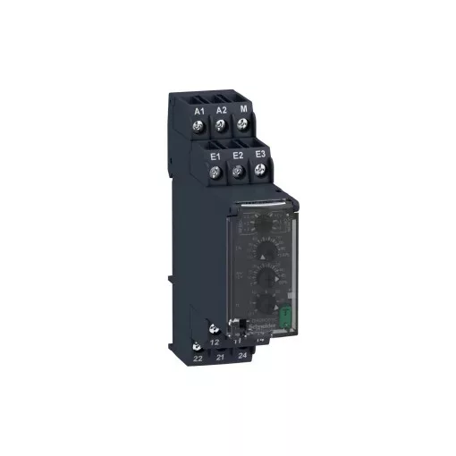 Schneider RM22JA31MR Zelio Control áramfigyelő relé, kikapcsolás késleltetővel, 2CO, 8A, 24…240VAC/DC, mérési tart.:4…1000mA