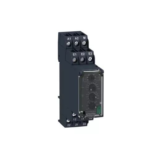 Schneider RM22UA33MT Zelio Control feszültségfigyelő relé, kikapcsolás késleltetővel, 2CO, 8A, 380…415VAC, mérési tart.:15…500V