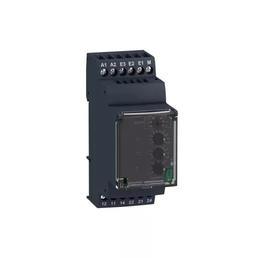 Schneider RM35JA32MT Zelio Control áramfigyelő relé, kikapcsolás késleltetővel, 2CO, 8A, 380…415VAC, mérési tart.:1,5…15A