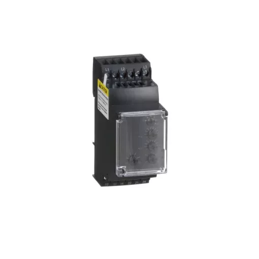 Schneider RM35TF30 Zelio Control háromfázisú fázis- és feszültségfigyelő relé, 2NO, 5A, 220…480VAC