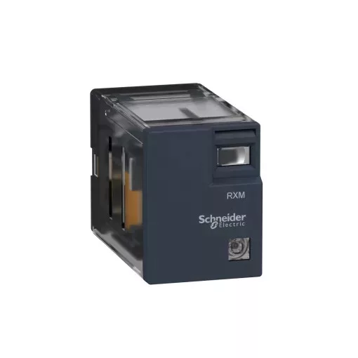 Schneider Electric RXM4LB2B7 Zelio Easy RXM miniatűr relé, 4CO, 3A, 24VAC, LED