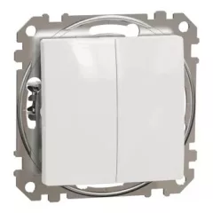   Schneider Electric SDD111105 csillárkapcsoló (105), fehér burkolattal, rugós bekötés, kerét nélkül, süllyesztett, 10A 250V IP20 (Sedna Design / Elements)
