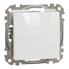   Schneider Electric SDD111106 váltókapcsoló (106), fehér burkolattal, rugós bekötés, kerét nélkül, süllyesztett, 10A 250V IP20 (Sedna Design / Elements)