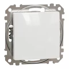   Schneider Electric SDD111116 váltóérintkezős nyomó (N106), fehér burkolattal, rugós bekötés, kerét nélkül, süllyesztett, 10A 250V IP20 (Sedna Design / Elements)
