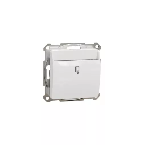 Schneider Electric SDD111121E kártyás kapcsoló 10 mp késleltetéssel, fehér burkolattal, csavaros bekötés, kerét nélkül, süllyesztett, 8A 250V IP20 (Sedna Design / Elements)