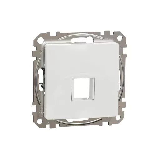 Schneider Electric SDD111421 Egyes adapter Keystone (RJ45, RJ11, HDMI, VGA) csatlakozóhoz, fehér burkolattal, keret nélkül (Sedna Design / Elements)
