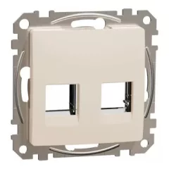   Schneider Electric SDD112442C Dupla adapter RDM betétekhez, bézs burkolattal, keret nélkül (Sedna Design / Elements)