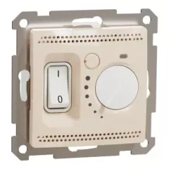   Schneider Electric SDD112506 Szobatermosztát, bézs burkolattal, keret nélkül, 16 A 230 V AC, csavaros bekötés (Sedna Design / Elements)
