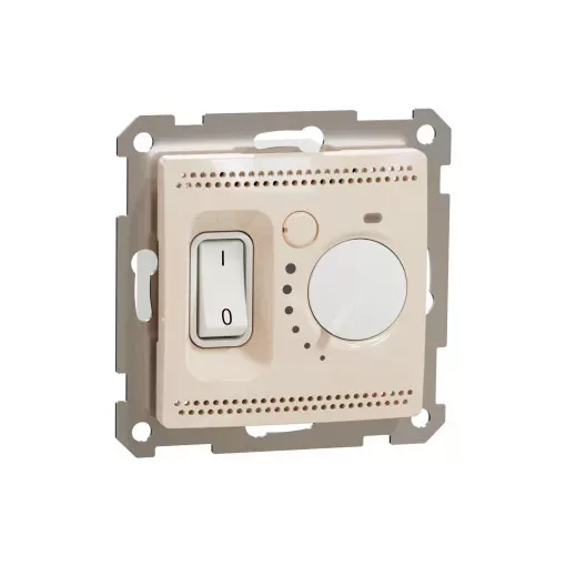Schneider Electric SDD112506 Szobatermosztát, bézs burkolattal, keret nélkül, 16 A 230 V AC, csavaros bekötés (Sedna Design / Elements)