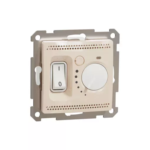 Schneider Electric SDD112507 Szobatermosztát padlófűtéshez, bézs burkolattal, keret nélkül, 16 A 230 V AC, csavaros bekötés (Sedna Design / Elements)