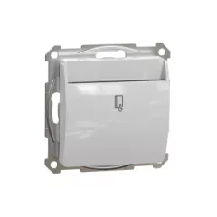   Schneider Electric SDD113121E kártyás kapcsoló 10 mp késleltetéssel, alumínium burkolattal, csavaros bekötés, kerét nélkül, süllyesztett, 8A 250V IP20 (Sedna Design / Elements)