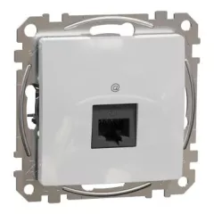   Schneider Electric SDD113451 Informatikai csatlakozóaljzat 1xRJ45, Cat5e UTP, alumínium burkolattal, keret nélkül, csavaros bekötés (Sedna Design / Elements)