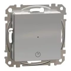   Schneider Electric SDD113508 időkapcsoló, alumínium burkolattal, csavaros bekötés, kerét nélkül, süllyesztett, 10A 250V IP20 (Sedna Design / Elements)