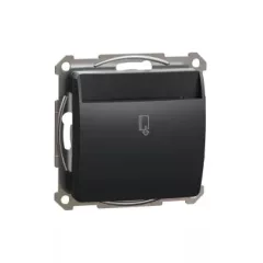   Schneider Electric SDD114121E kártyás kapcsoló 10 mp késleltetéssel, antracit burkolattal, csavaros bekötés, kerét nélkül, süllyesztett, 8A 250V IP20 (Sedna Design / Elements)