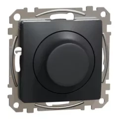   Schneider Electric SDD114502 Forgatógombos LED fényerő-szabályozó, univerzális 5-200 W, 230 V AC, antracit burkolattal, keret nélkül, csavaros bekötés (Sedna Design / Elements)