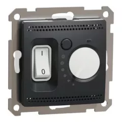   Schneider Electric SDD114507 Szobatermosztát padlófűtéshez, antracit burkolattal, keret nélkül, 16 A 230 V AC, csavaros bekötés (Sedna Design / Elements)