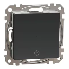   Schneider Electric SDD114508 időkapcsoló, antracit burkolattal, csavaros bekötés, kerét nélkül, süllyesztett, 10A 250V IP20 (Sedna Design / Elements)
