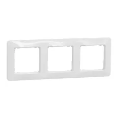   Schneider Electric SDD311803 3-as fehér keret, vízszintes és függőleges elhelyezéssel, IP20 és IP44 szerelvényekhez (Sedna Design)